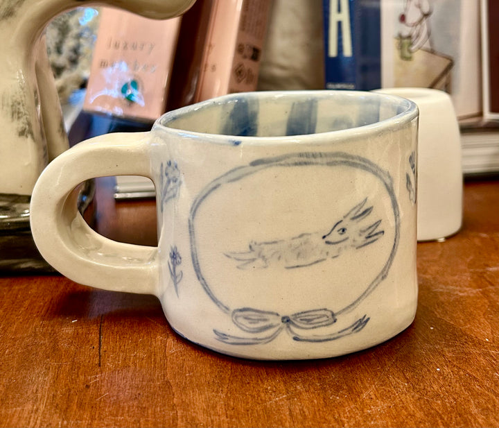 Blue Rabbit Mug
