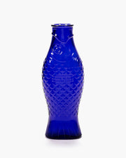 Bottle Cobalt Blue Fish & Fish