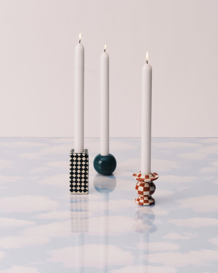 Candle Holder Chessboard Les Objets Mouleversants Set/3