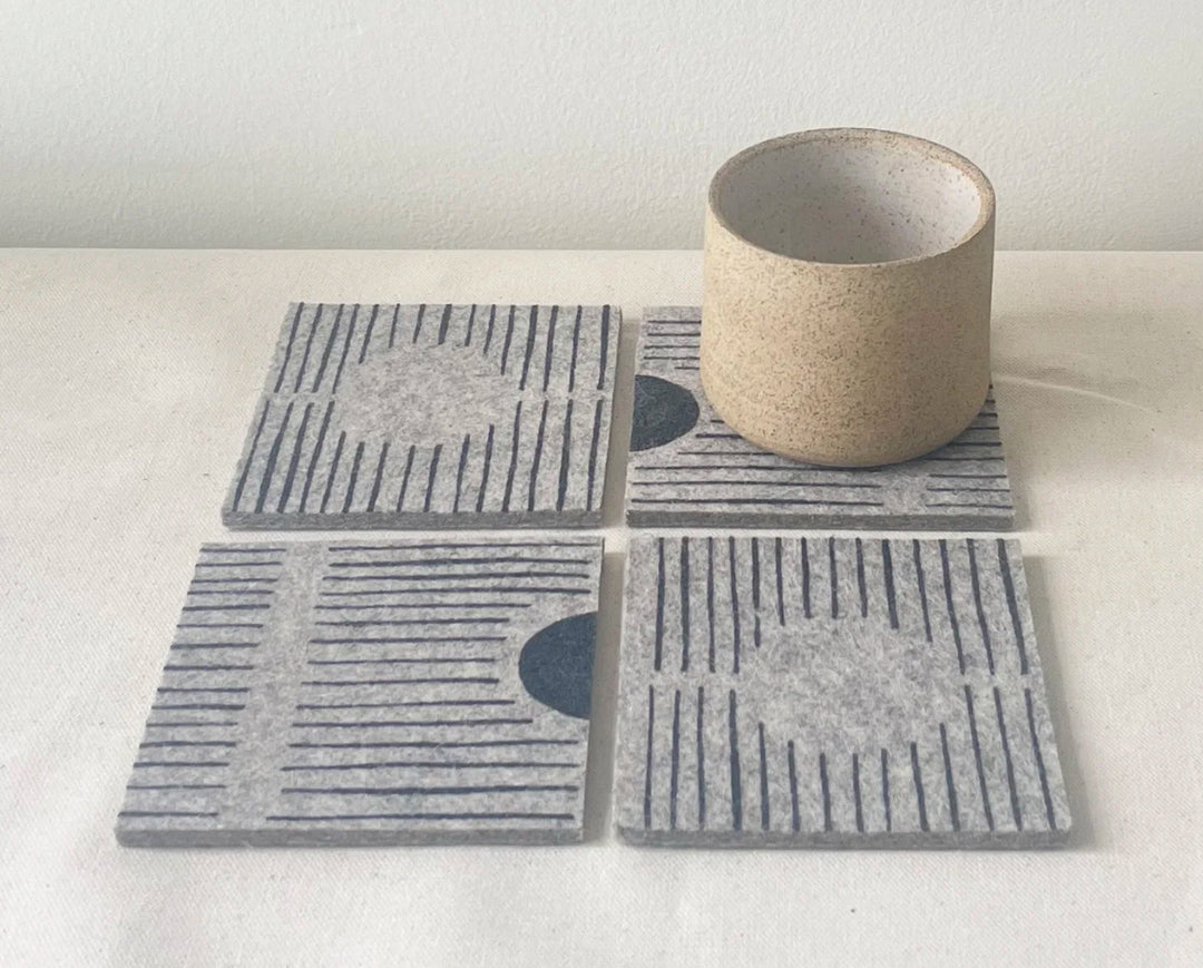 Olga Joan Wool Coasters (set of 4)