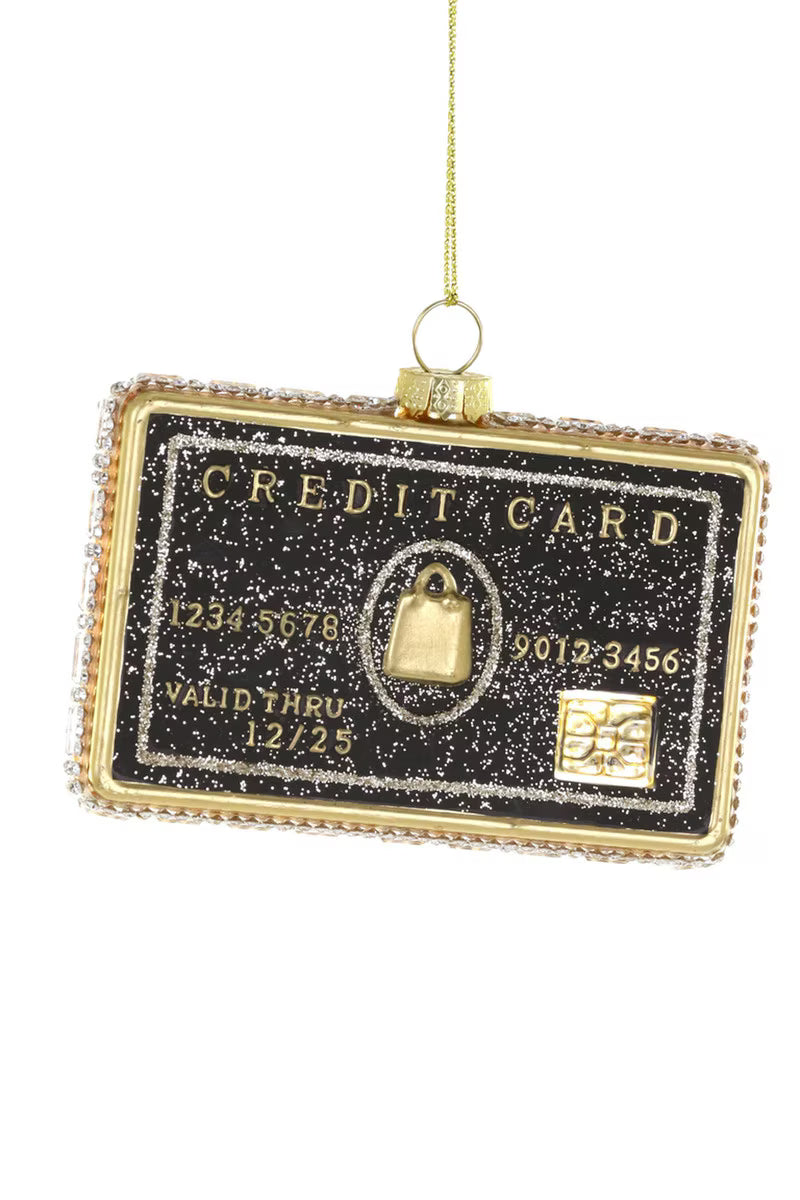 Credit Card Ornament- Black
