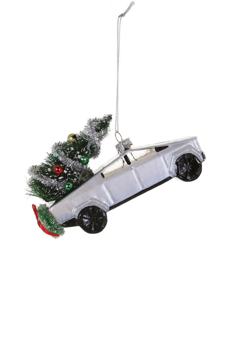Festive Cyber Truck Ornament