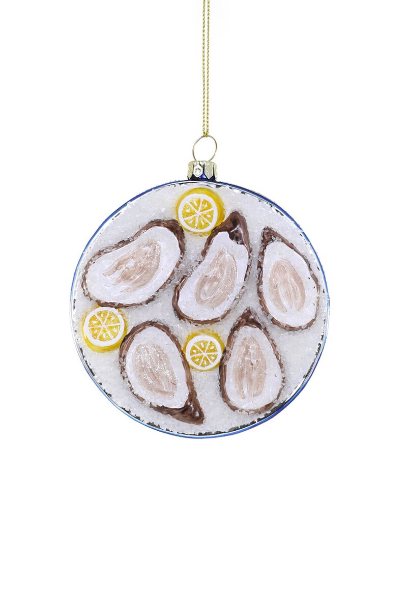 Plated Oyster- Blue Ornament
