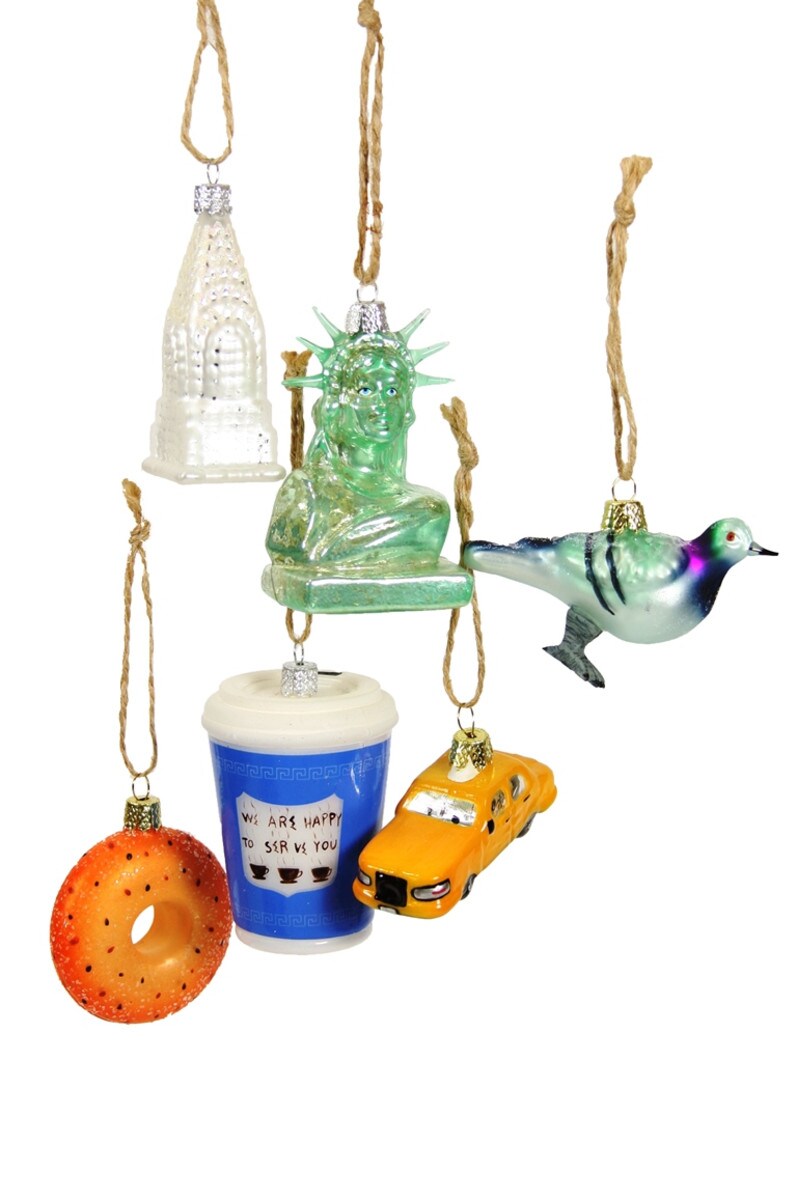 NYC Mini Ornament Set of 6