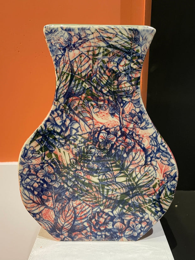 Multi Color Floral Vase