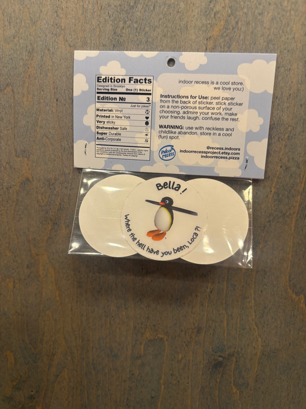 Pingu round sticker pack