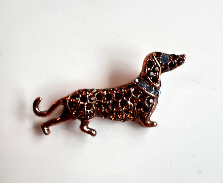 Vintage brooch pin dachsund