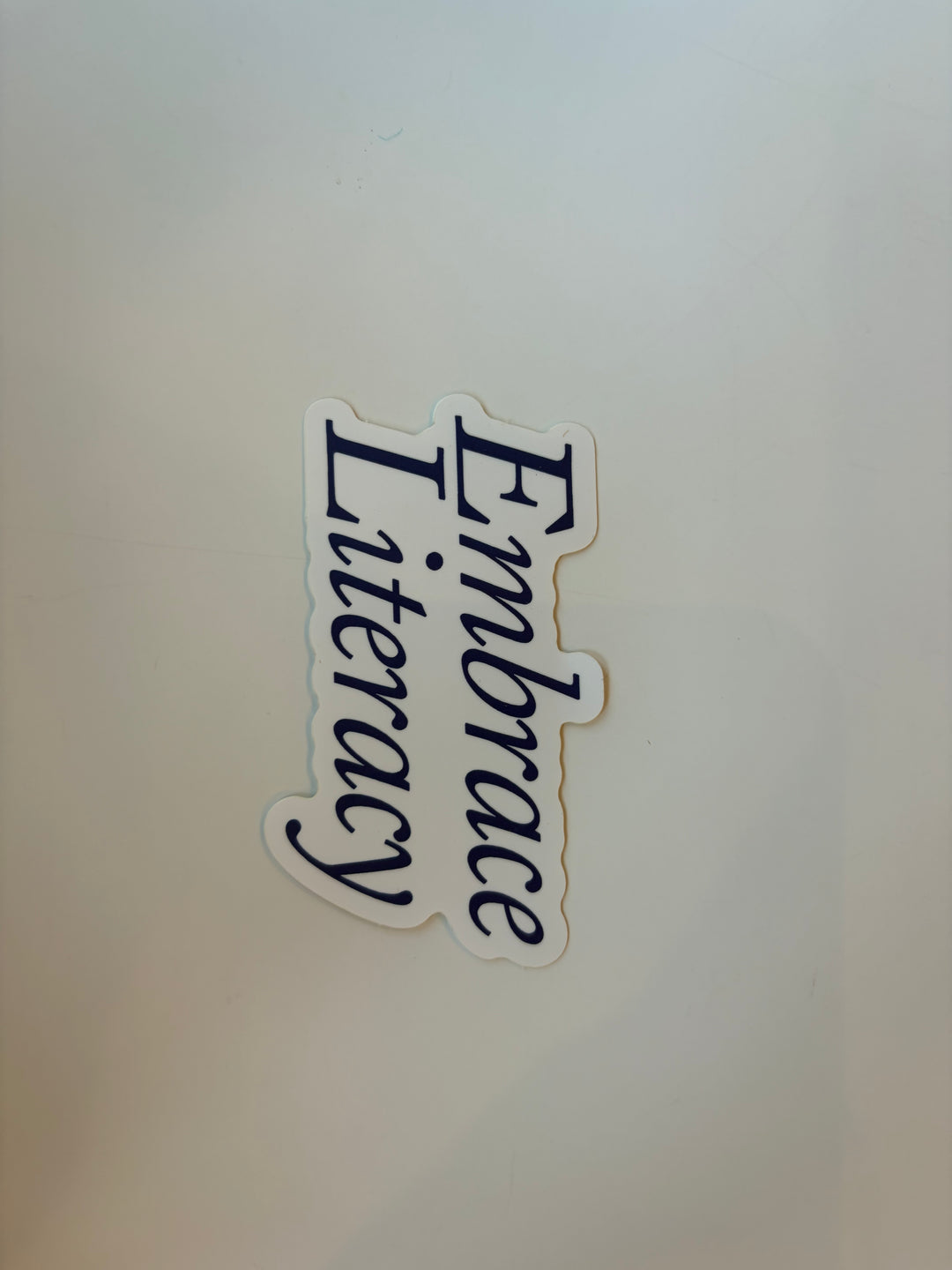 EMBRACE LITERACY Sticker