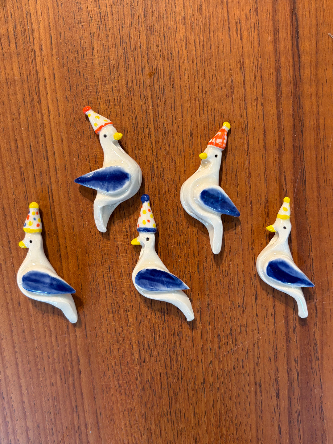 Mini Porcelain Pigeon Magnets