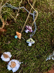 Magic Mushroom Charm Necklace