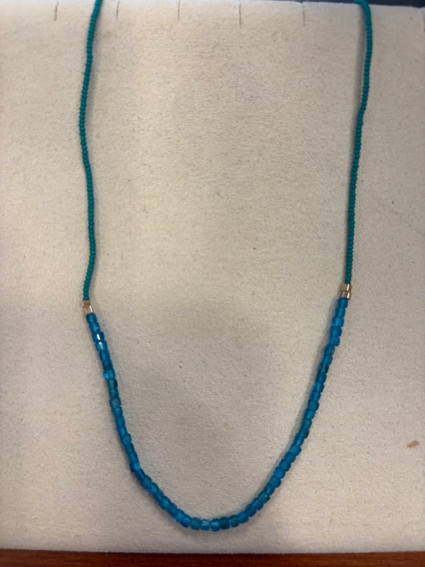 Jade seed clasp necklace