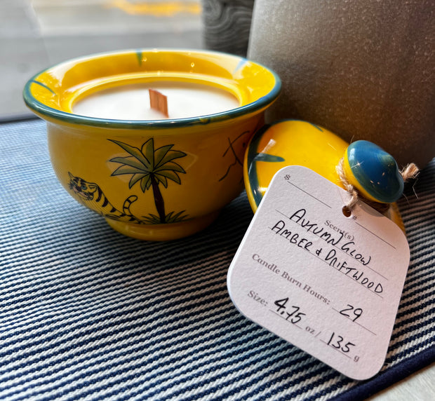 Glow to Grow Sugar Jar Candle Amber+Driftwood