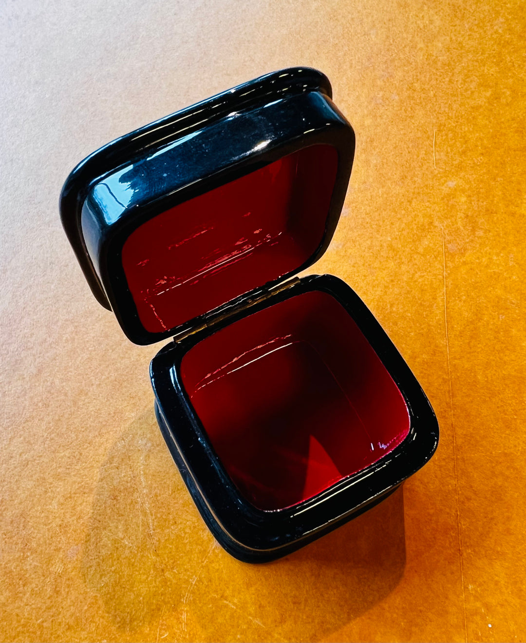 Vintage Lacquer Ring Box