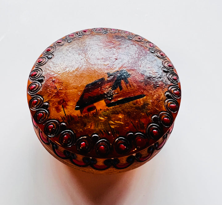 Vintage Romanian Trinket Box