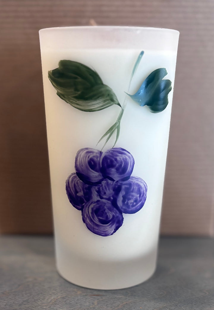 Fruit Motif Tall Drinking Glass (Clear)