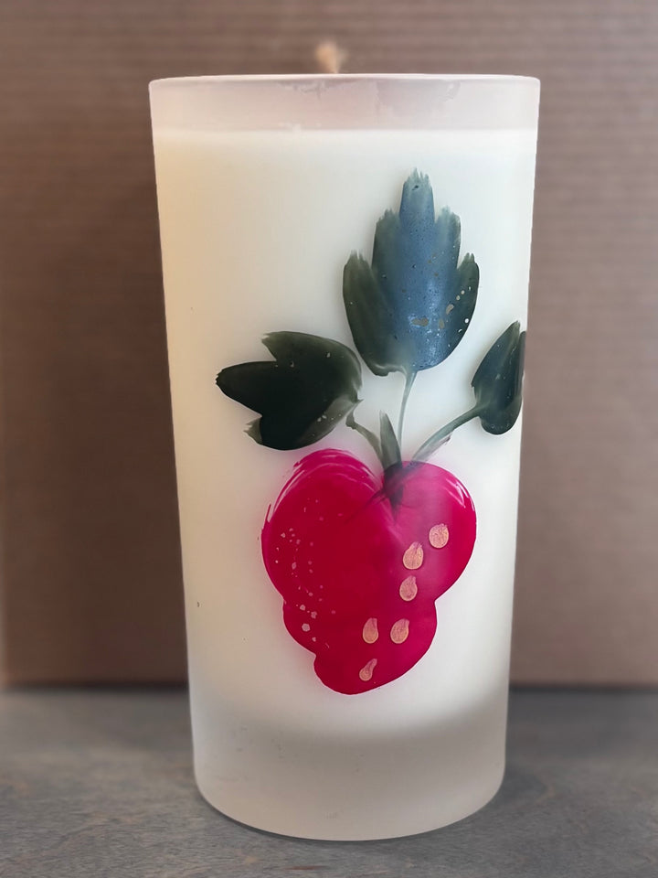 Fruit Motif Tall Drinking Glass (Clear)