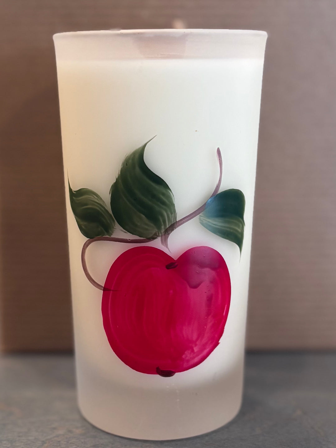 Fruit Motif Tall Drinking Glass (Clear)