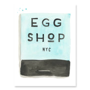 EGG SHOP NYC MATCHBOOK PRINT