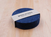 Woolsters - Navy Merino Wool Coasters (4 per set)