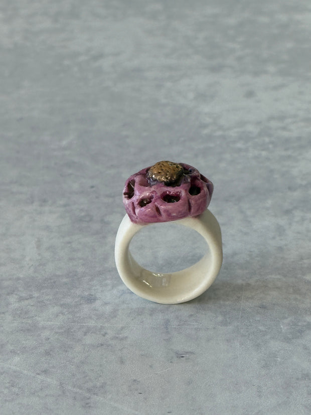 Purple Blossom Ring