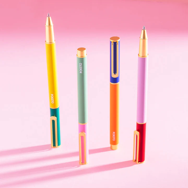 Colorblock  Cap Pen Set of 4