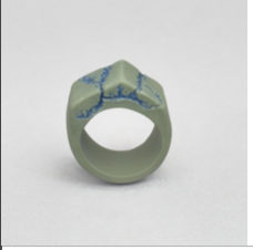 MEDITERRANIAN MOSS PORCELAIN RING