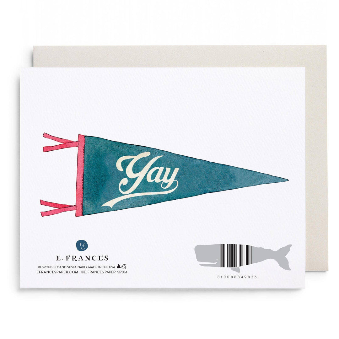 Congrats Pennant Greeting Card