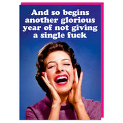 And begins another year Greeting Card