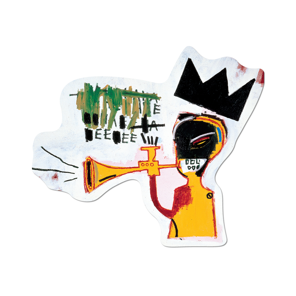 Trumpet by Basquiat - Die-Cut Sticker (music)