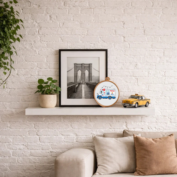 Mr. Softee Truck Cross Stitch Kit