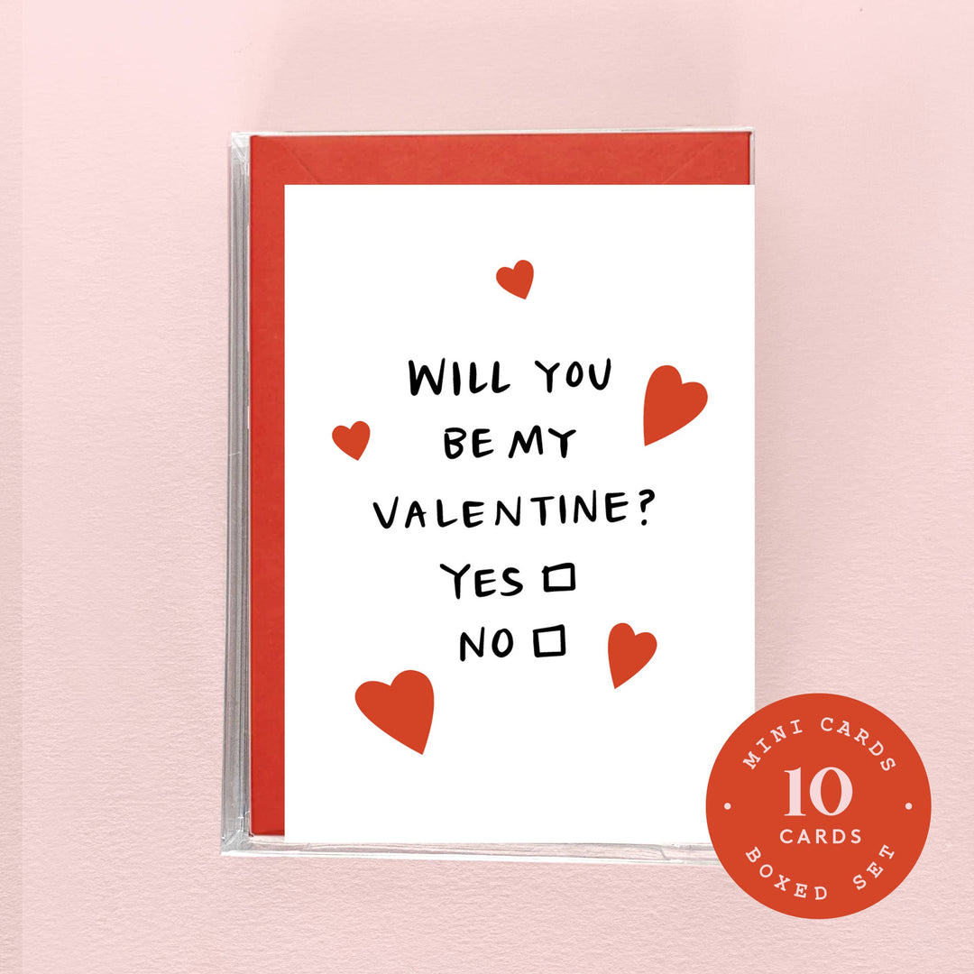 Mini Boxed Set - Will You Be My Valentine? -  8 Cards