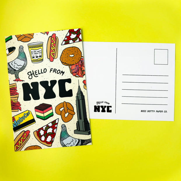 Hello From NYC Postcard