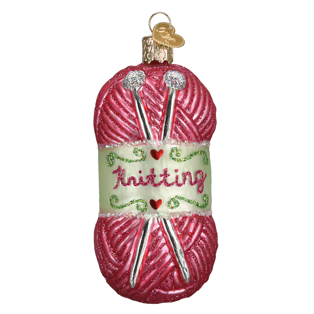 Knitting Yarn Ornament