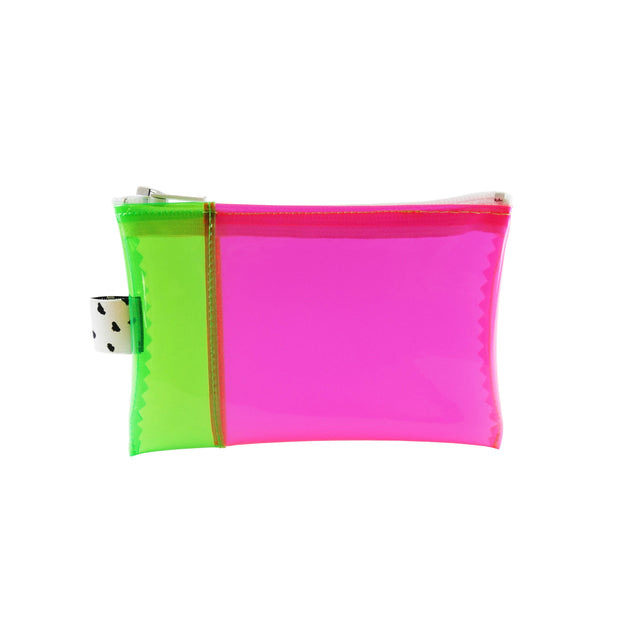 Green & Pink Vinyl Wallet