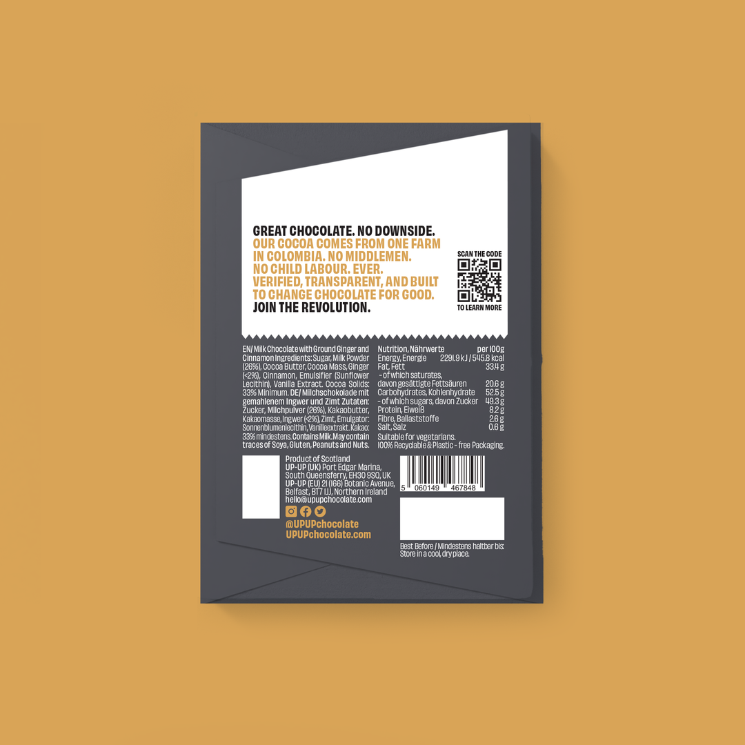 UP-UP MINI Gingerbread Milk Chocolate Bar