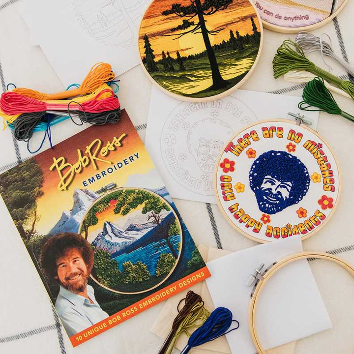 Bob Ross Embroidery by Deborah Wilding