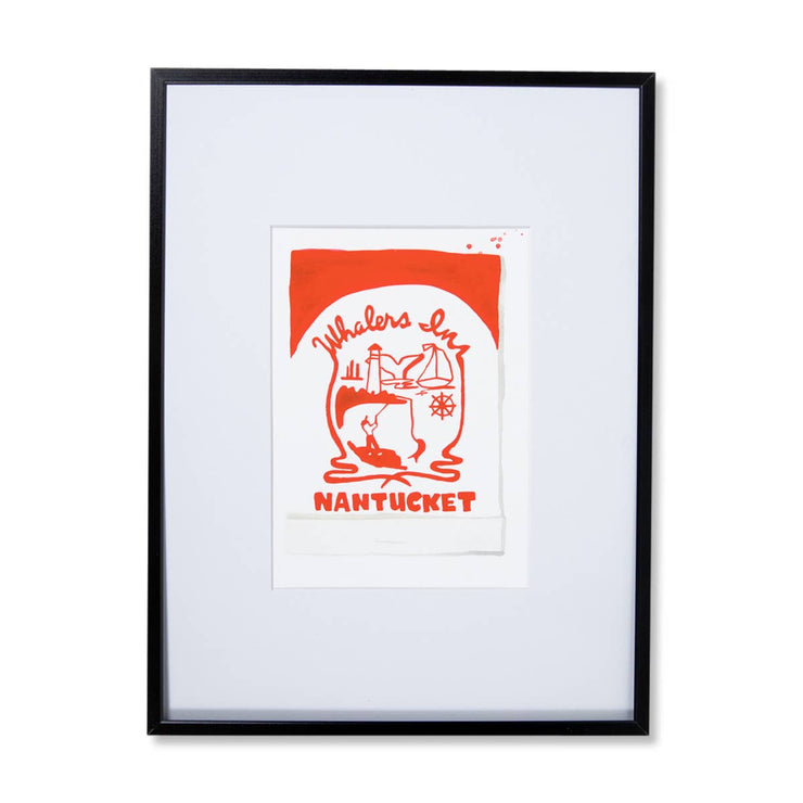 Nantucket Matchbook Watercolor Print: 5" x 7"