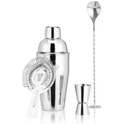 Stainless Steel Barware Set of 4 ASSORTED COLORS