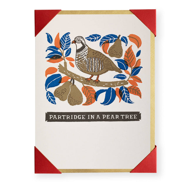 Partridge in a Pear Tree Christmas Card - Individual