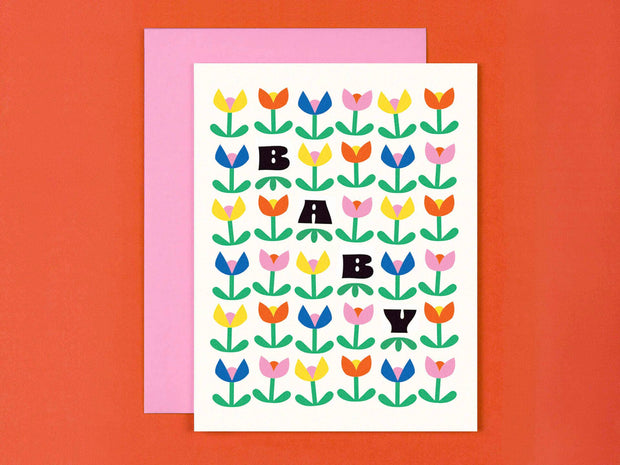 Tulip Baby Card