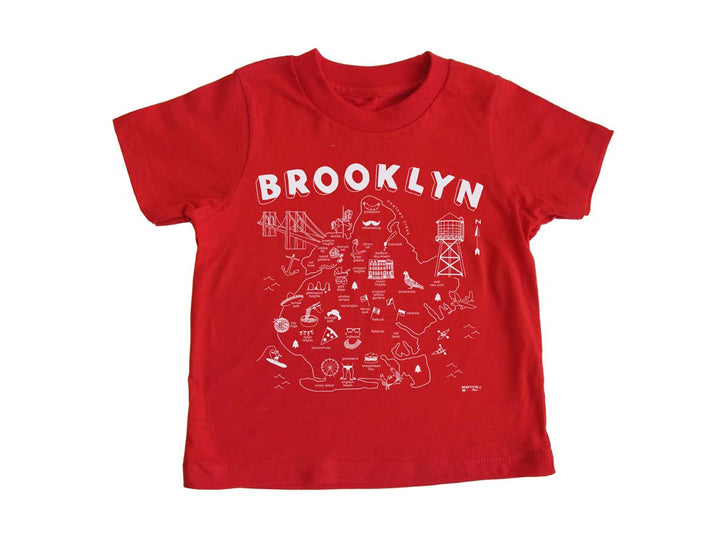Red 4T Brooklyn Toddler Tee