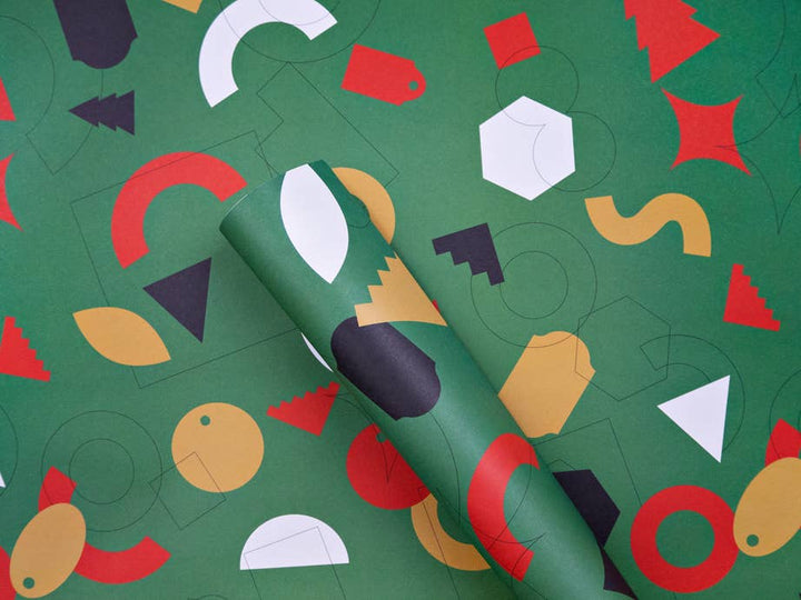 London Christmas Flat Flat Gift Wrap