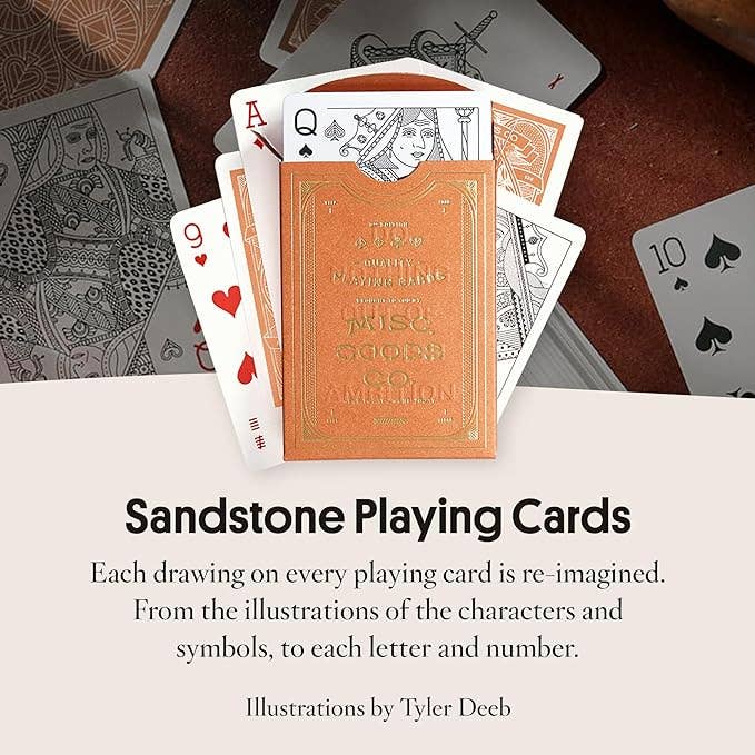 Sandstone Playing Cards | Unique Illustration and Symbols