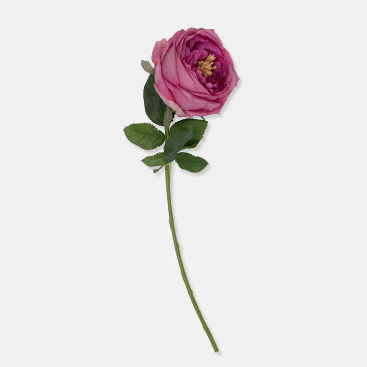 Artificial Real Touch Garden Rose, Mauve
