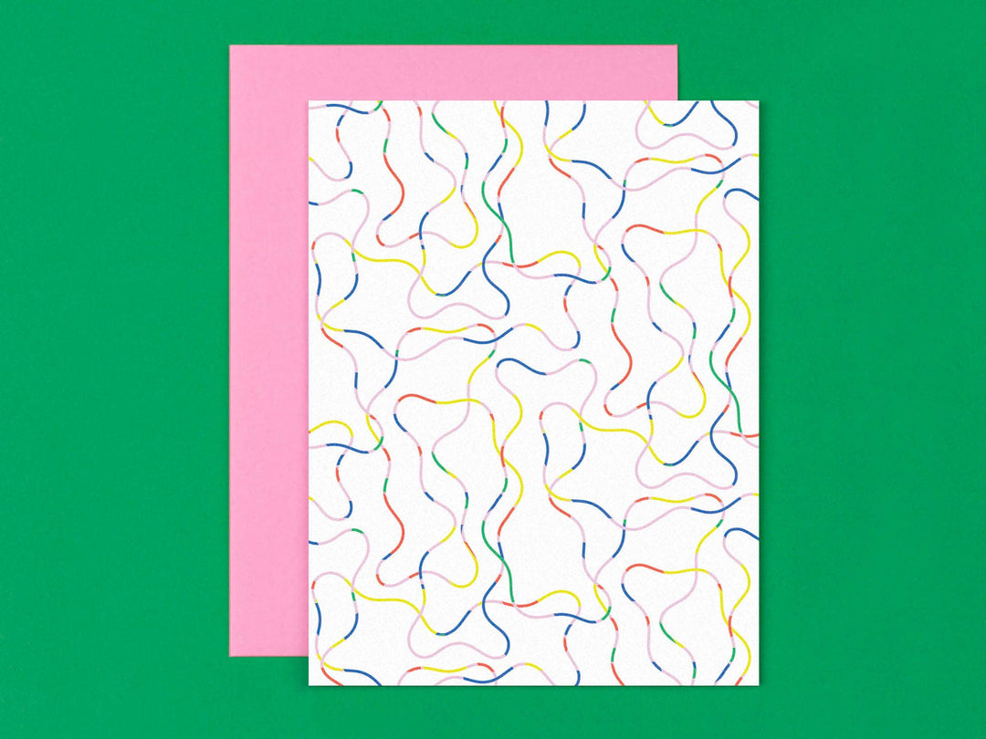 Magic Pencil • Rainbow Scribble Blank Pattern Card or Set