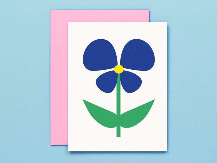 Flower Friend No. 2, Pansy Blank Card