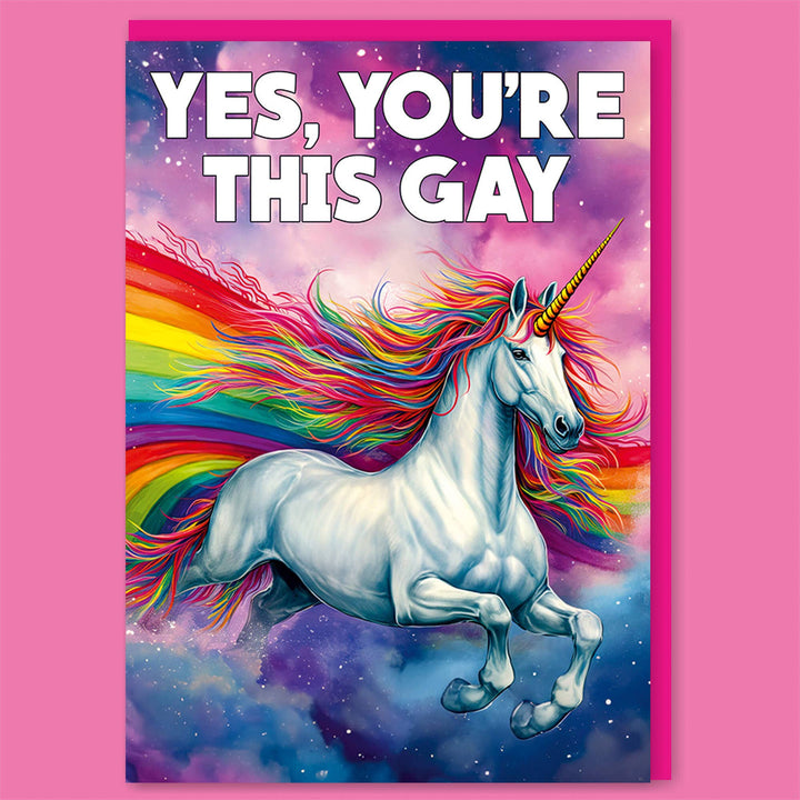 Yes, you're this gay Greeting Card