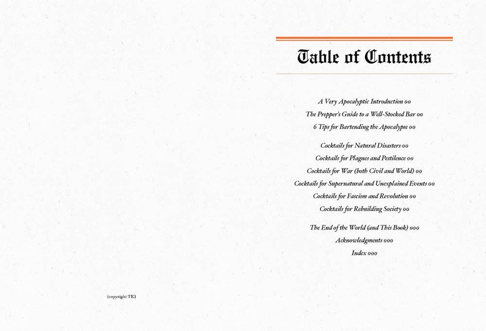 Cocktails for the Apocalypse