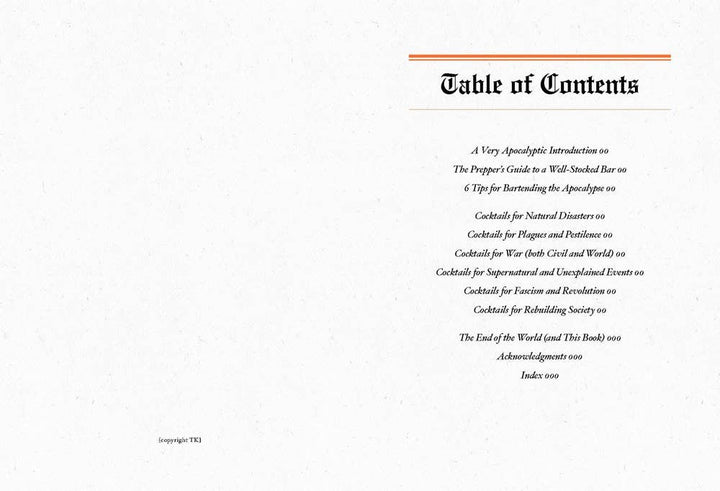 Cocktails for the Apocalypse