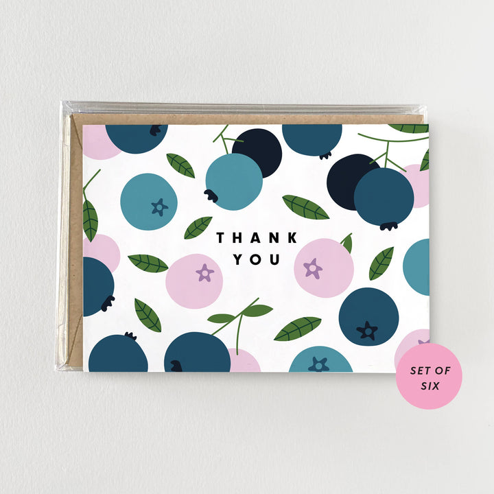 Thank You Blueberries - Mini Boxed Set of 6 Cards